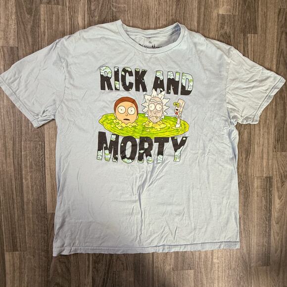 Rick and Morty Adult Swim Graphic Cartoon Tee Shirt XL Ripple Junction - Picture 1 of 5